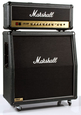 Marshall JCM 2000 - DSL100 guitar amp head and 1960A (slanted) 4x12 cab